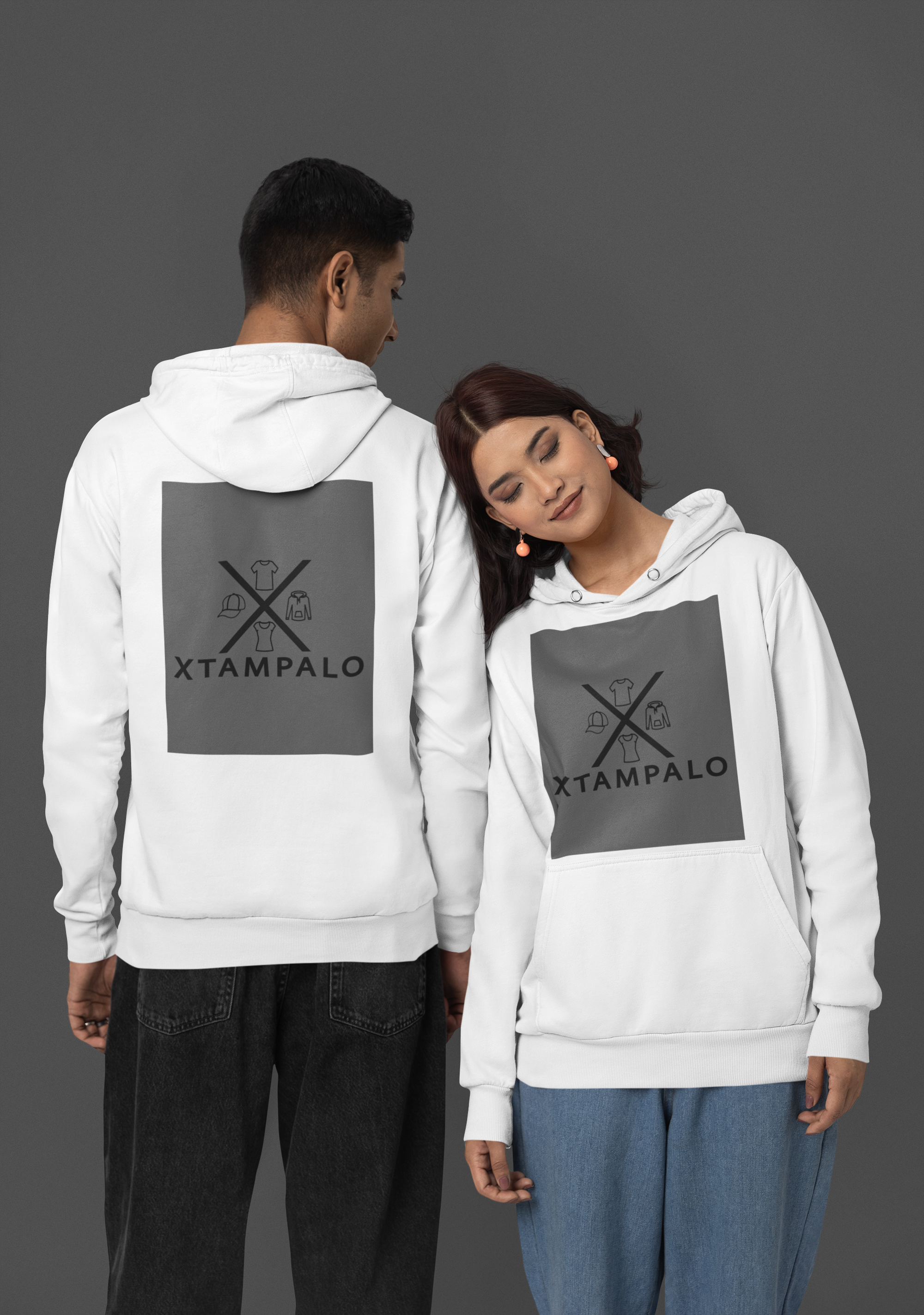 Sudadera Unisex adulto 2 Estampados tamaño carta 21.59 cm x 27.94 cm